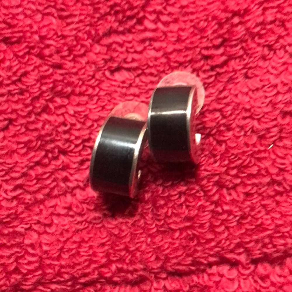 Black onyx earrings